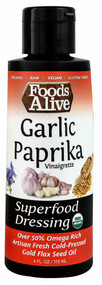 3 PACK of Foods Alive Organic Superfood Dressing Garlic Paprika -- 4 fl oz