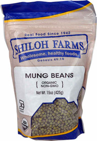 3 PACK of Shiloh Farms Organic Mung Beans -- 15 oz