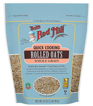 3 PACK of Bobs Red Mill Rolled Oats - Quick Cooking -- 32 oz