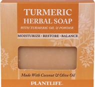 3 PACK of Plantlife Turmeric Herbal Soap with Turmeric Oil and Powder -- 4.5 oz