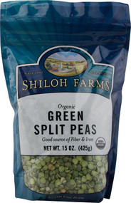 3 PACK of Shiloh Farms Organic Green Split Peas -- 15 oz
