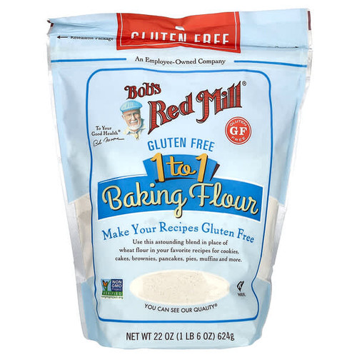 <img alt="Bobs Red Mill, 1 to 1 Baking Flour, Gluten Free, 22 oz (624 g)" title="Bobs Red Mill, 1 to 1 Baking Flour, Gluten Free, 22 oz (624 g),039978034533"