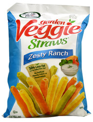 3 PACK of Sensible Portions Garden Veggie Straws Gluten Free Zesty Ranch -- 7 oz