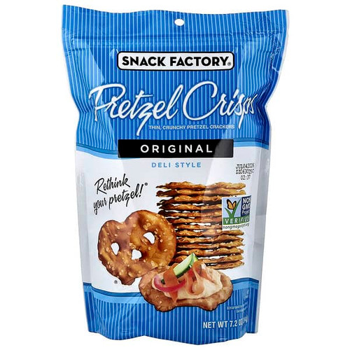 <img alt="Snack Factory, Pretzel Crisps, Original, Deli Style, 7.2 oz (204 g)" title="Snack Factory, Pretzel Crisps, Original, Deli Style, 7.2 oz (204 g),049508006008"
