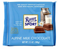 3 PACK of Ritter Sport Alpine Milk Chocolate Bar -- 3.5 oz