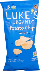 3 PACK of Lukes Organic Potato Chips Wavy Gluten Free -- 4.5 oz