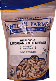 3 PACK of Shiloh Farms Organic Heirloom European Soldier Beans -- 15 oz