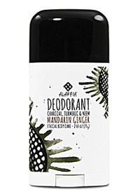3 PACK of Alaffia Deodorant with Charcoal Turmeric & Neem Mandarin Ginger -- 2.65 oz