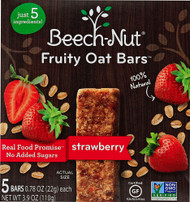 3 PACK of Beech-Nut Fruity Oat Bars Strawberry -- 5 Bars