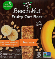 3 PACK of Beech-Nut Fruity Oat Bars Banana -- 5 Bars