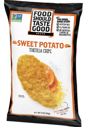 3 PACK of Food Should Taste Good Tortilla Chips Sweet Potato -- 11 oz