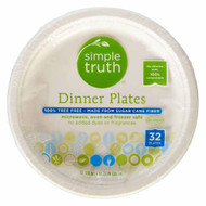 3 PACK of Simple Truth Paper Dinner Plates -- 32 Pack