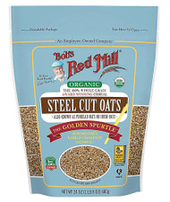 Bob's Red Mill, Organic Steel Cut Oats, Whole Grain, 24 oz (680 g)