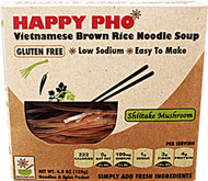 3 PACK of Star Anise Foods Happy Pho Vietnamese Brown Rice Noodle Soup Shiitake Mushroom -- 4.5 oz
