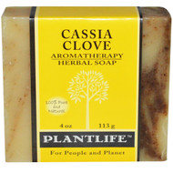 3 PACK of Plantlife Aromatherapy Herbal Soap Cassia Clove -- 4 oz
