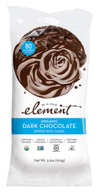 3 PACK of Element Organic Dipped Rice Cakes Dark Chocolate -- 3.5 oz