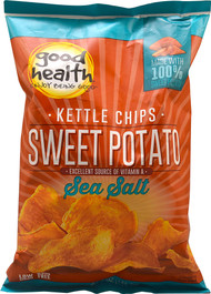 3 PACK of Good Health Inc. Sweet Potato Kettle Chips Sea Salt -- 5 oz