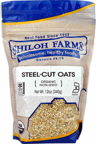 3 PACK of Shiloh Farms Organic Steel-Cut Oats -- 12 oz