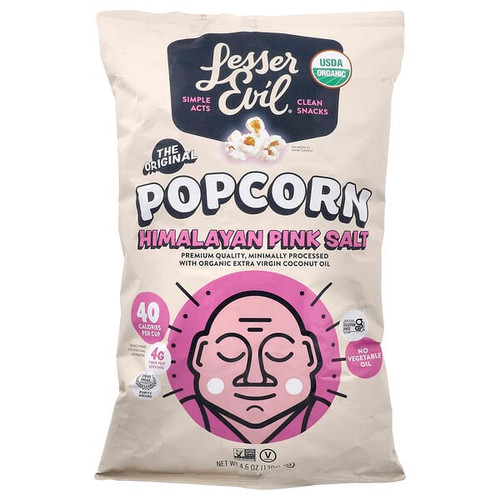 <img alt="LesserEvil, Popcorn, Himalayan Pink Salt, 4.6 oz (130 g)" title="LesserEvil, Popcorn, Himalayan Pink Salt, 4.6 oz (130 g),180999001001"