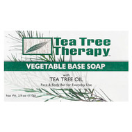 <img alt="Tea Tree Therapy, Vegetable Base Bar Soap with Tea Tree Oil, 1 Bar, 3.9 oz (110 g)" title="Tea Tree Therapy, Vegetable Base Bar Soap with Tea Tree Oil, 1 Bar, 3.9 oz (110 g),637792601001"
