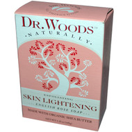 3 PACK of Dr. Woods, English Rose Soap, Skin Lightening, 5.25 oz (149 g)