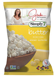3 PACK of Simply 7 Giada De Laurentiis Popcorn Gluten Free Butter -- 4.4 oz