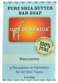 3 PACK of Out of Africa, Shea Butter Bar Soap, Unscented, 4 oz (120 g)