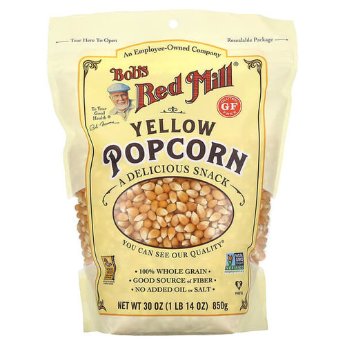 <img alt="Bobs Red Mill, Yellow Popcorn, 1 lb 14 oz (850 g)" title="Bobs Red Mill, Yellow Popcorn, 1 lb 14 oz (850 g),039978023070"