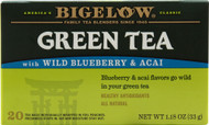 3 PACK of Bigelow Tea Green Tea Wild Blueberry & Acai -- 20 Tea Bags