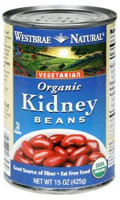 3 PACK of Westbrae Natural Organic Kidney Beans -- 25 oz