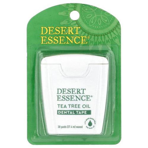 <img alt="Desert Essence, Tea Tree Oil Dental Tape, Waxed, 30 Yds (27.4 m) (Discontinued Item)" title="Desert Essence, Tea Tree Oil Dental Tape, Waxed, 30 Yds (27.4 m) (Discontinued Item),718334220628"