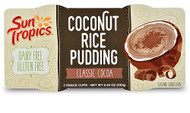 3 PACK of Sun Tropics Coconut Rice Pudding Gluten & Dairy Free Classic Cocoa -- 2 Cups