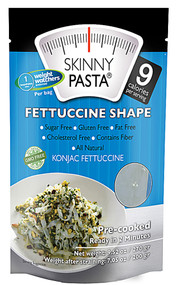 3 PACK of Skinny Pasta Konjac 9 Calories per Serving Fettuccine Shape Pasta Gluten Free -- 9.52 oz