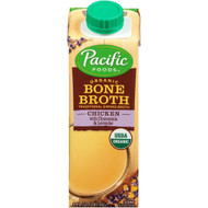 3 PACK of Pacific Foods Organic Bone Broth Chicken with Chamomile & Lavender -- 8 fl oz
