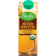 3 PACK of Pacific Foods Organic Bone Broth Chicken with Turmeric, Ginger & Black Pepper -- 8 fl oz