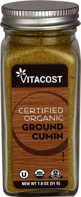 3 PACK of Vitaco Certified Organic Ground Cumin -- 1.8 oz