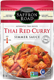3 PACK of Saffron Road Gluten Free Simmer Sauce Thai Red Curry -- 7 oz