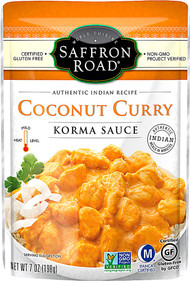 3 PACK of Saffron Road Gluten Free Simmer Sauce Coconut Curry Korma -- 7 oz