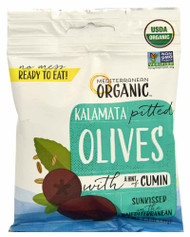 3 PACK of Mediterranean Organic Kalamata Pitted Olives -- 2.5 oz