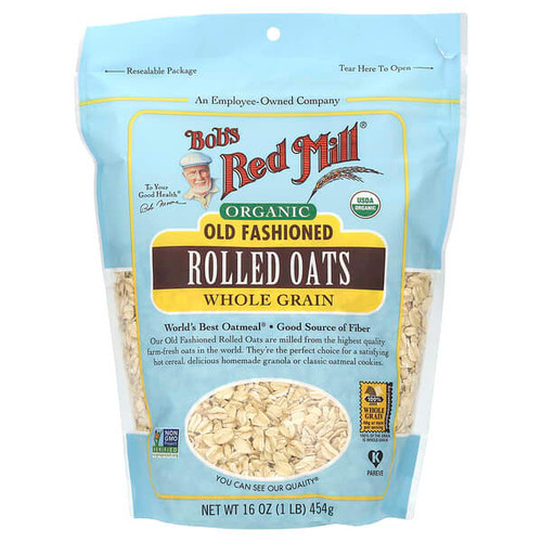 <img alt="Bobs Red Mill, Organic Old Fashioned Rolled Oats, Whole Grain, 16 oz (454 g)" title="Bobs Red Mill, Organic Old Fashioned Rolled Oats, Whole Grain, 16 oz (454 g),039978039521"