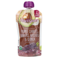<img alt="Happy Family Organics, Happy Baby, Organic Baby Food, 6+ Months, Purple Carrots, Bananas, Avocados & Quinoa, 4 oz (113 g)" title="Happy Family Organics, Happy Baby, Organic Baby Food, 6+ Months, Purple Carrots, Bananas, Avocados & Quinoa, 4 oz (113 g),819573013887"