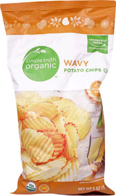 3 PACK of Simple Truth Organic Wavy Potato Chips -- 5 oz