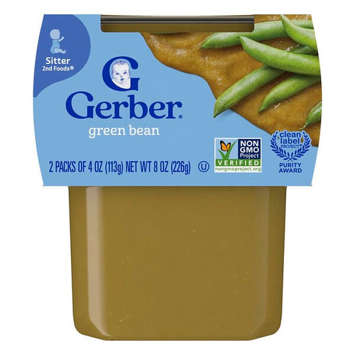 <img alt="Gerber, Baby Food, 2nd Foods, Green Bean, 2 Pack, 4 oz (113 g) Each (Discontinued Item)" title="Gerber, Baby Food, 2nd Foods, Green Bean, 2 Pack, 4 oz (113 g) Each (Discontinued Item),015000076016"