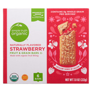 3 PACK of Simple Truth Organic Fruit & Grain Bars Strawberry -- 6 Bars