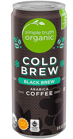 3 PACK of Simple Truth Organic Cold Brew Arabica Coffee Black Brew -- 8 fl oz