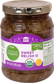 3 PACK of Simple Truth Organic Sweet Relish -- 10 fl oz