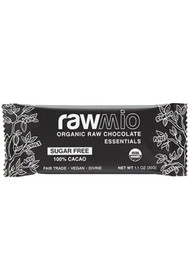 3 PACK of Windy City Organics Rawmio Essentials Chocolate Bar 100% Cacao Sugar Free Dark Chocolate -- 1.1 oz