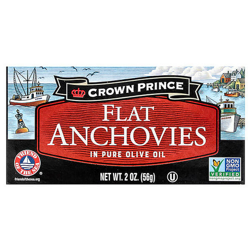 <img alt="3 PACK of Crown Prince Natural, Flat Anchovies, In Pure Olive Oil, 2 oz (56 g)" title="3 PACK of Crown Prince Natural, Flat Anchovies, In Pure Olive Oil, 2 oz (56 g),073230000317"