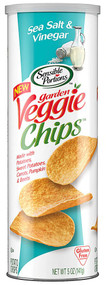 3 PACK of Sensible Portions Garden Veggie Chips Canister Gluten Free Sea Salt & Vinegar -- 5 oz