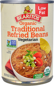 3 PACK of Little Bear Bearitos Organic Traditional Refried Beans Vegetarian -- 16 oz